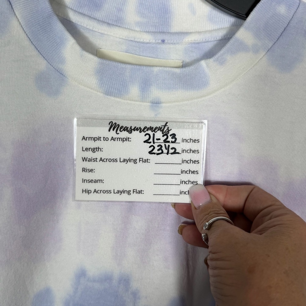Citizens Of Humanity Light Tie-Dye Long Sleeve Oversized T-Shirt, NWT Size Small - Picture 3 of 13